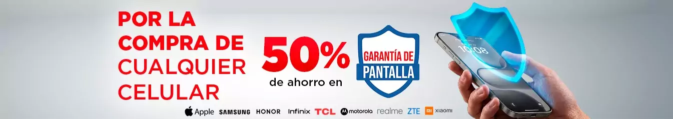Ahorro garantía pantalla