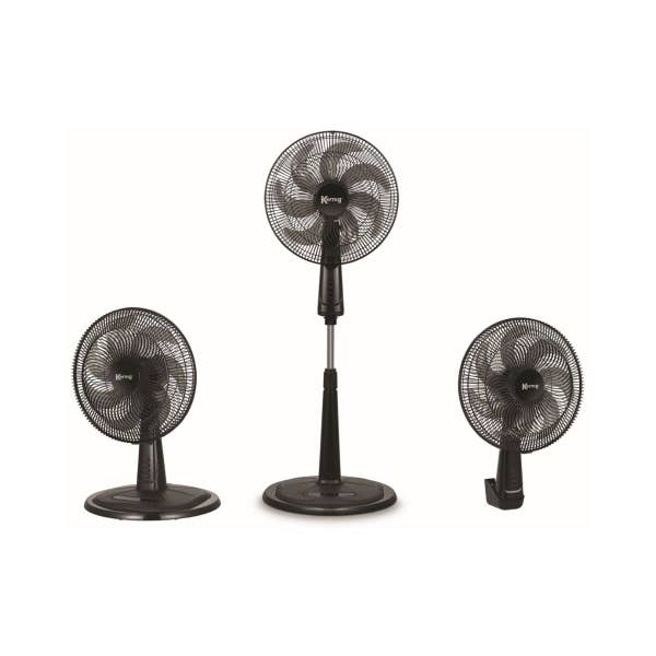 Ventilador 3 en 1 (Piso, mesa y pared) Kernig 60W-5 aspas-3 Velocidades